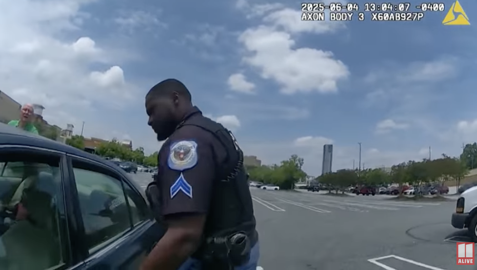 Body camera footage of children being saved from hot car
